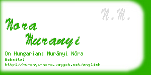 nora muranyi business card